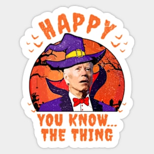 Joe Biden Halloween Parody Sticker